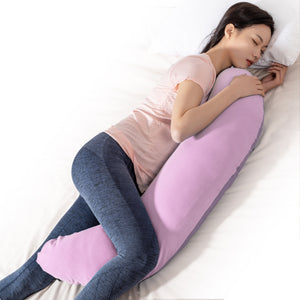 BYRIVER Curve Body Pillow, Pink Purple Pregnancy Pillow for Women, Size 39" 43"