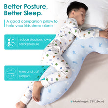 Load image into Gallery viewer, BYRIVER Kid&#39;s Body Pillow, Hugging Pillow for Sleep, Washable Cotton Pillow Cover