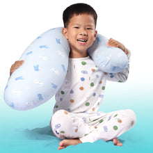 Load image into Gallery viewer, BYRIVER Kid&#39;s Sleep Pillow, Toddler Hugging Pillow for Sleeping, Washable Cotton Pillow Cover