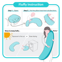 Load image into Gallery viewer, BYRIVER C Shape Pregnancy Pillow, Body Pillow for Men Women, Size 39&quot; 43&quot;